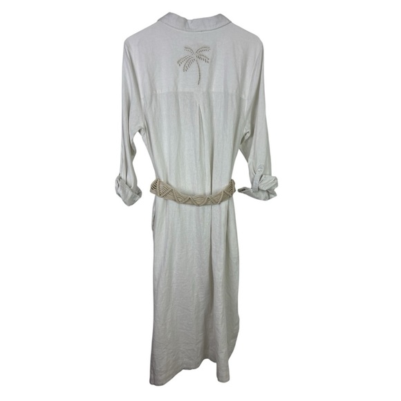 Calypso St. Barth NWT Linen Shirt Dress Size XL - Picture 3 of 16